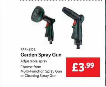 Lidl Parkside Garden Spray Gun offer