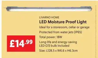 Lidl Livarno Home Led Moisture Proof Light offer