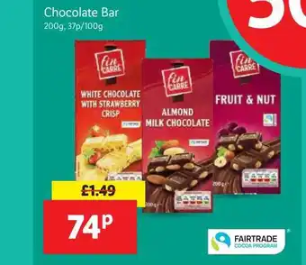 Lidl Chocolate Bar offer