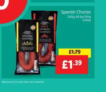 Lidl Spanish Chorizo offer