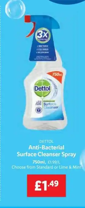Dettol Anti-bacterial Surface Cleanser Spray