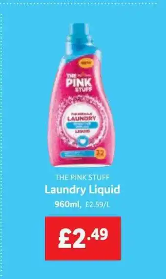 Lidl The Pink Stuff Laundry Liquid offer
