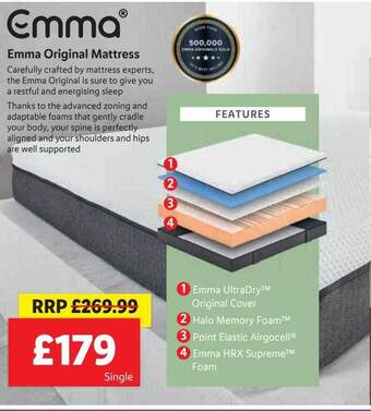Lidl Emma Original Mattress offer