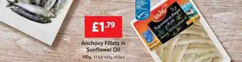 Lidl Anchovy Fillets In Sunflower Oil offer