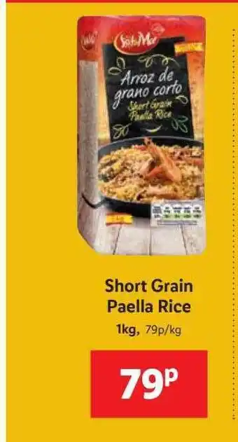Lidl Short Grain Paella Rice offer
