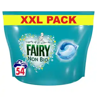 Tesco Fairy Non Biological Washing Pods 54 Washes 1301.4G offer