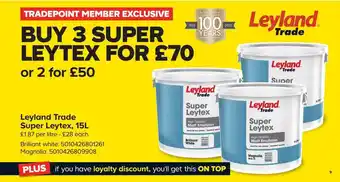 TradePoint Leyland Trade Super Leytex, 15L offer