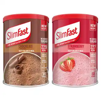 Costco SlimFast Shake Powder in 2 Flavours, 1.825kg (50 Servings) offer