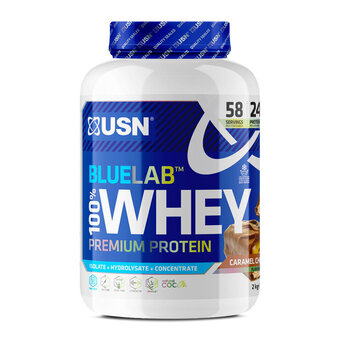Costco USN Blue Lab Whey Powder Caramel Chocolate Flavour, 2kg offer