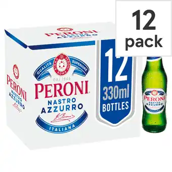 Tesco Peroni Nastro Azzurro 12X330ml Bottle offer