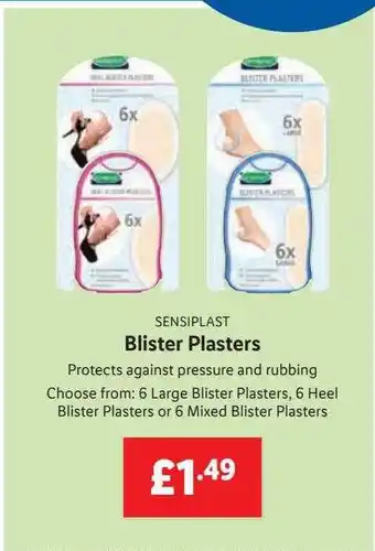 Lidl Sensiplast Blister Plasters offer