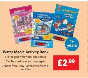 Lidl Water Magic Activity Book offer