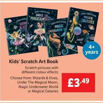 Lidl Kids' Scratch Art Book offer