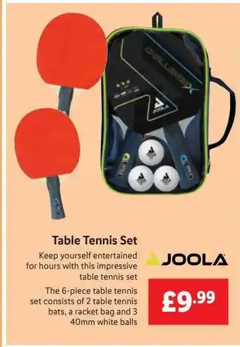 Lidl Table Tennis Set Joola offer