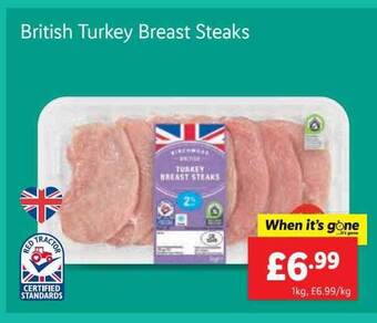 Lidl British Turkey Breast Steaks offer