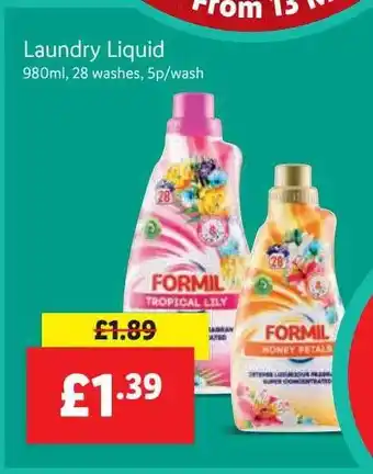 Lidl Laundry Liquid offer