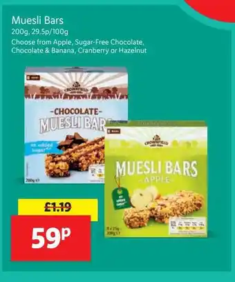 Lidl Muesli Bars offer