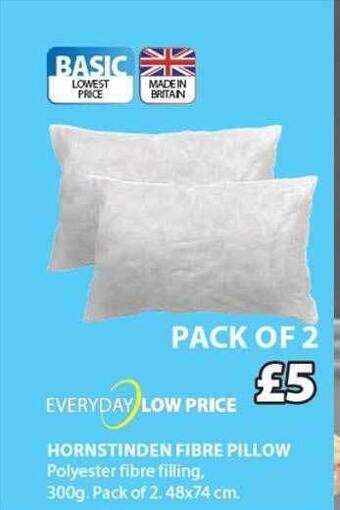 JYSK Hornstinden Fibre Pillow offer