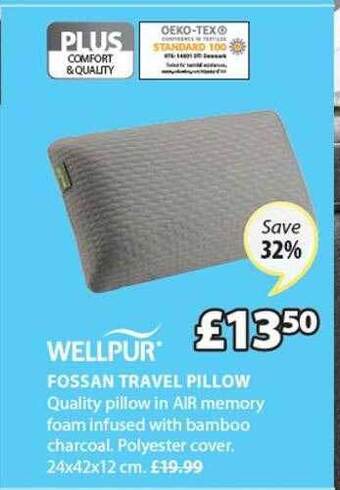 JYSK Fossan Travel Pillow offer