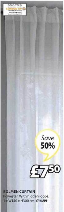 JYSK Bolmen Curtain offer