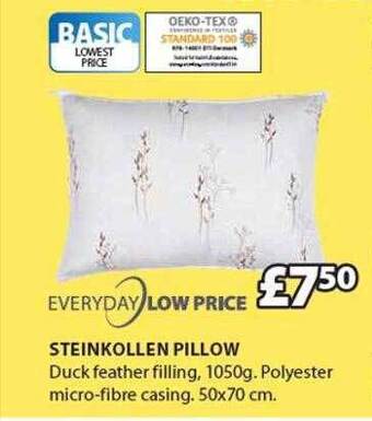 JYSK Steinkollen Pillow offer