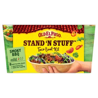 Tesco Old El Paso Smokey Bbq Stand ‘N’ Stuff Soft Taco Kit 350G offer