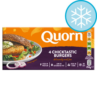 Tesco Quorn 4 Chicken Style Burgers 252G offer
