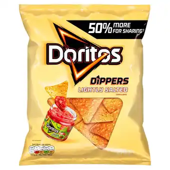 Tesco Doritos Dippers Lightly Salted Tortilla Chips 270G offer