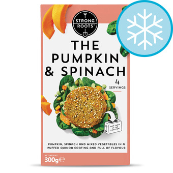 Tesco Strong Roots The Pumpkin & Spinach Burger 300G offer