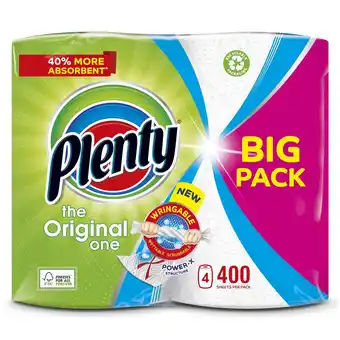 Tesco Plenty The Original One Kitchen Towels 400 Sheets offer