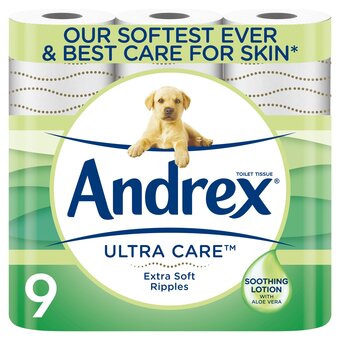Tesco Andrex Ultra Care Toilet Tissues 9 Roll offer