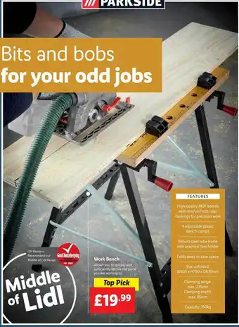 Lidl Work Bench offer