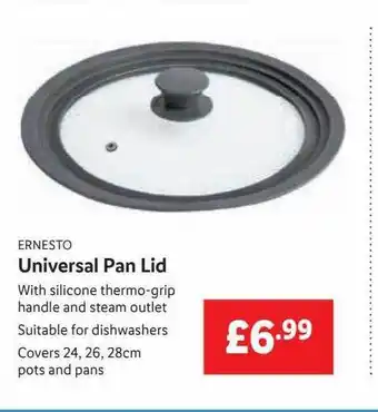 Lidl Ernesto Universal Pan Lid offer