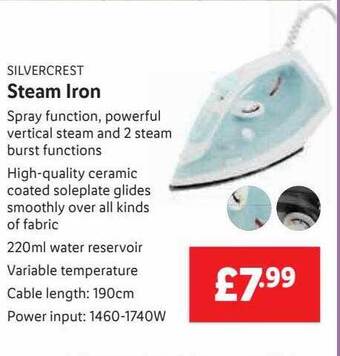 Lidl Steam Iron offer