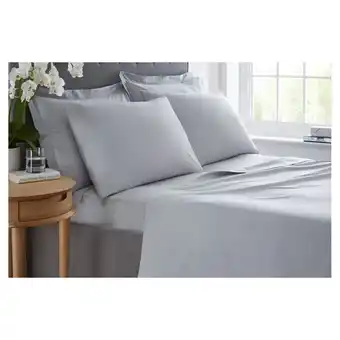 Tesco West Park 200 Tc 100 Cotton Silver Hw Pc Pair offer