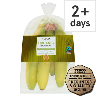 Tesco Tesco Organic Fair Trade Bananas 5 Pack offer