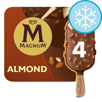 Tesco Magnum Almond Ice Cream 4 X 100Ml offer