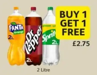 Londis Fanta 2L, Dr.Pepper 2L, Sprite 2L offer