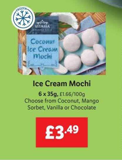 Vitasia Ice Cream Mochi Offer At Lidl