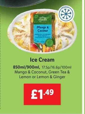Lidl Vitasia Ice Cream offer