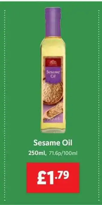 Lidl Vitasia Sesame Oil offer