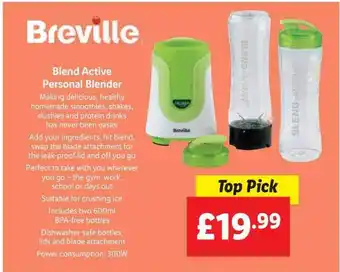 Lidl Breville Blend Active Personal Blender offer