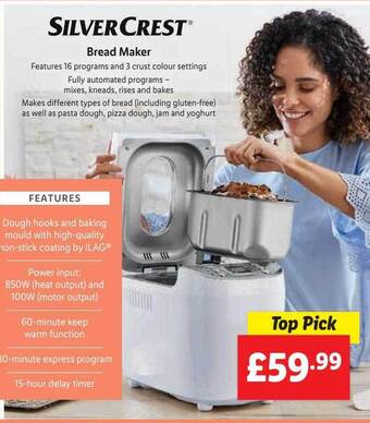 Lidl SilverCrest® Bread Maker offer