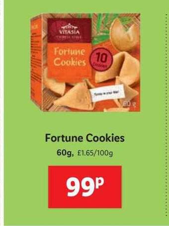 Lidl Vitasia Fortune Cookies offer