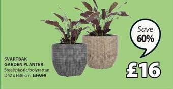 JYSK Svartbak Garden Planter offer