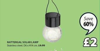 Nattergal Solar Lamp
