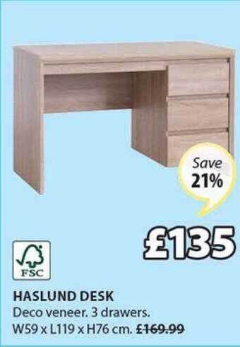 JYSK Haslund Desk offer