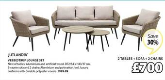 JYSK Jutlandia Vebbestrup Lounge Set offer