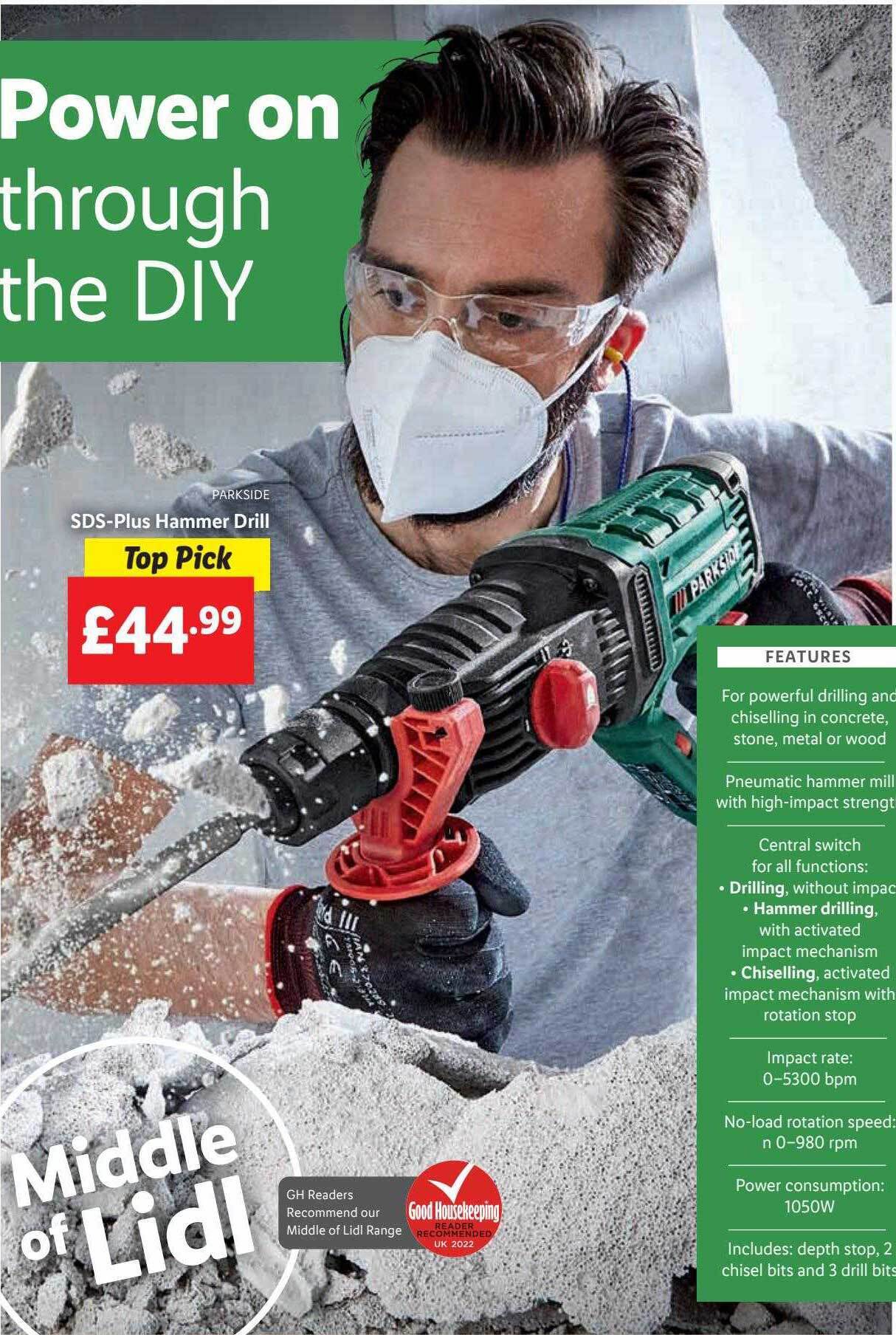 Parkside SDS-Plus Hammer Drill offer at 