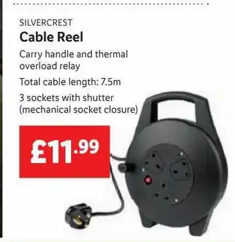 Lidl Silvercrest Cable Reel offer